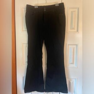 Lane Bryant high rise flare jeans, black, size 18, worn once